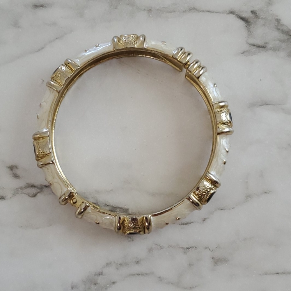 Statement Goldtone Bangle - image 4